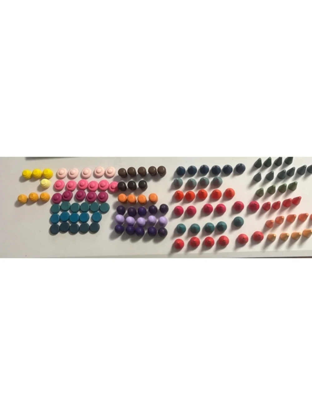 Rainbow wooden stacker nesting toys